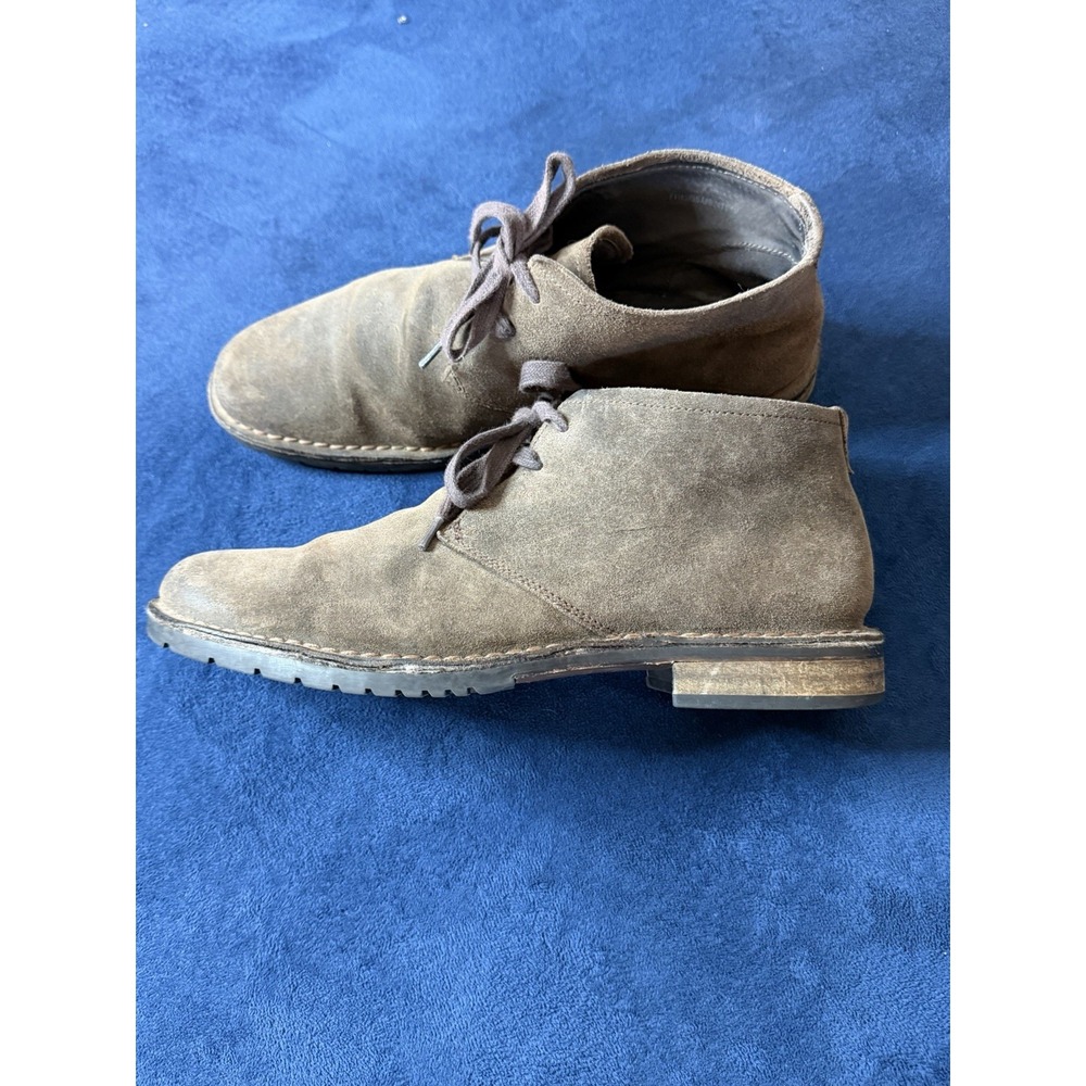 John Varvatos Hipster Mid Top Chukka Boots Mens 8.5 Gray Suede Leather F1183R3B